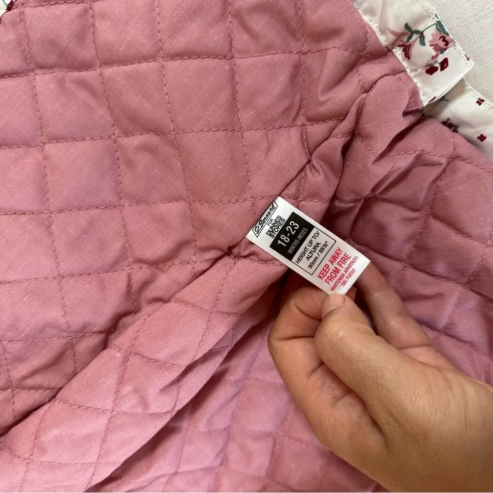 Just for You Girls Floral Rain Coat Windbreaker Jacket 18-24 Months